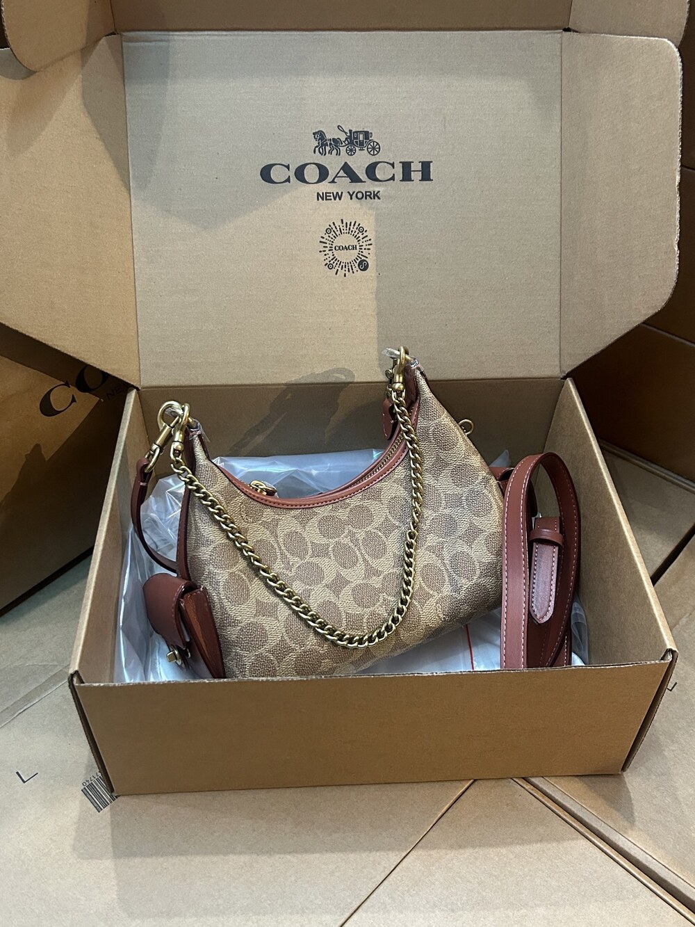 Coach Tabby Mini Monogram Dionysus Shoulder/Crossbody Bag, 22 cm